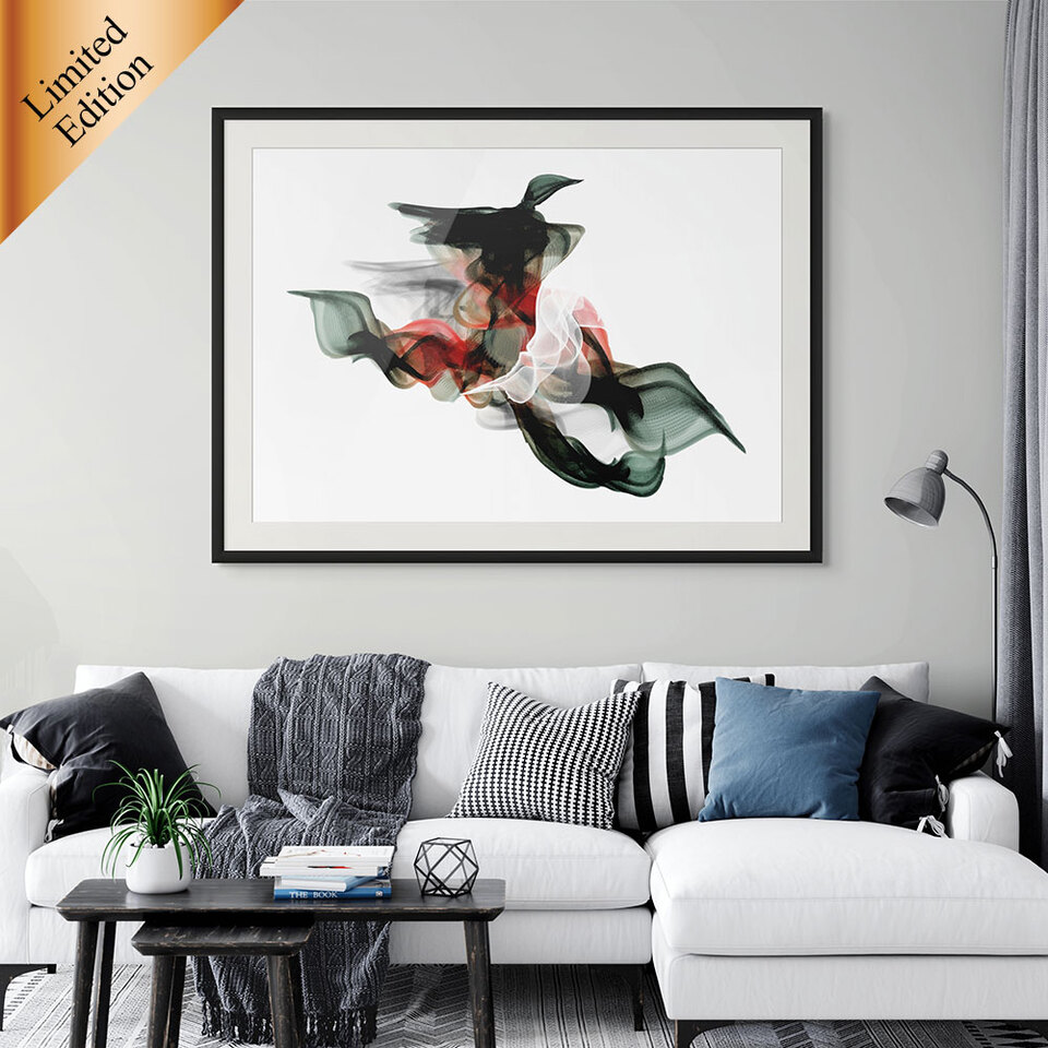 Buy Art online - Abstract New Zealand Art Print of Mallard Duck