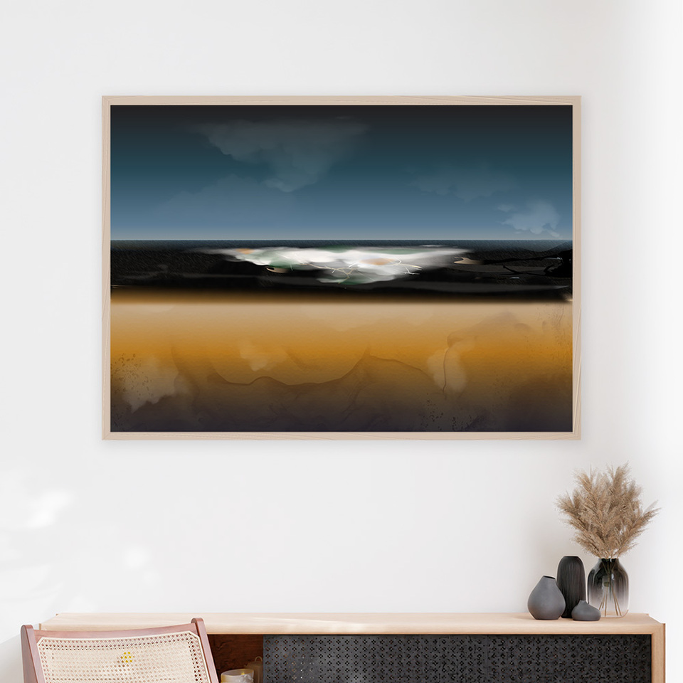 Large Abstract Art Print - Te Ao Maori - NZ Print