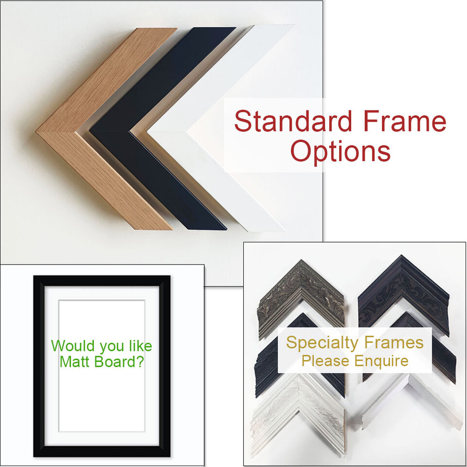 Willa Black Picture Frame Options