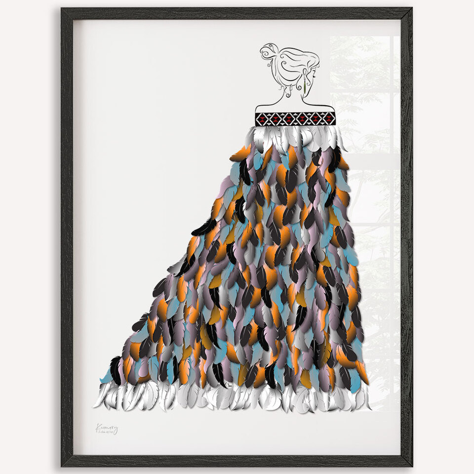 Te Kahu – Māori Cloak of Honour Art Print | New Zealand Heritage Wall Art
