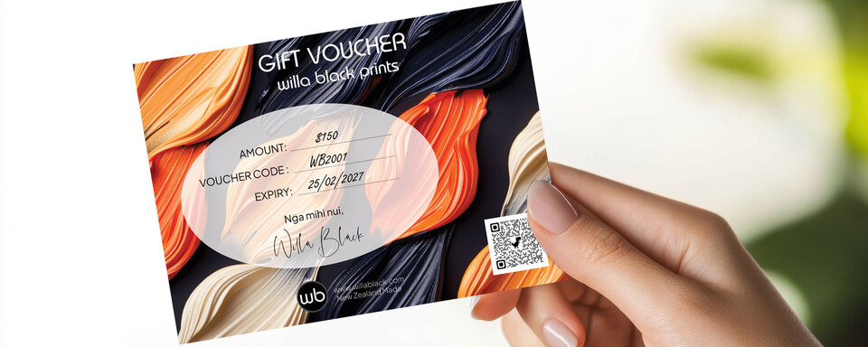 Buy a Willa Black Prints Gift Voucher 