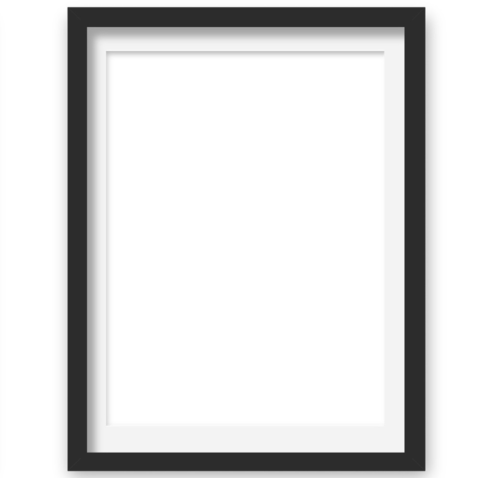 Black timber frame option - Willa Black Prints
