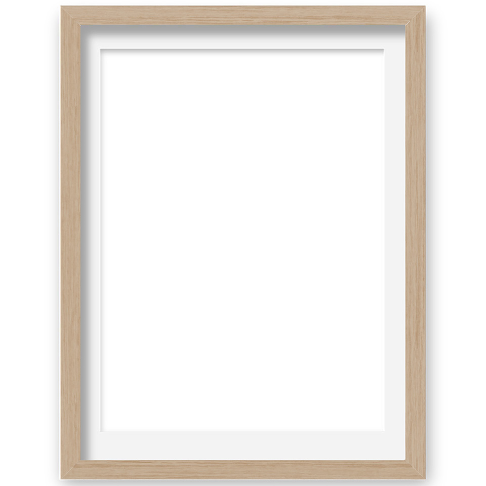 Natural timber frame option - Willa Black Prints