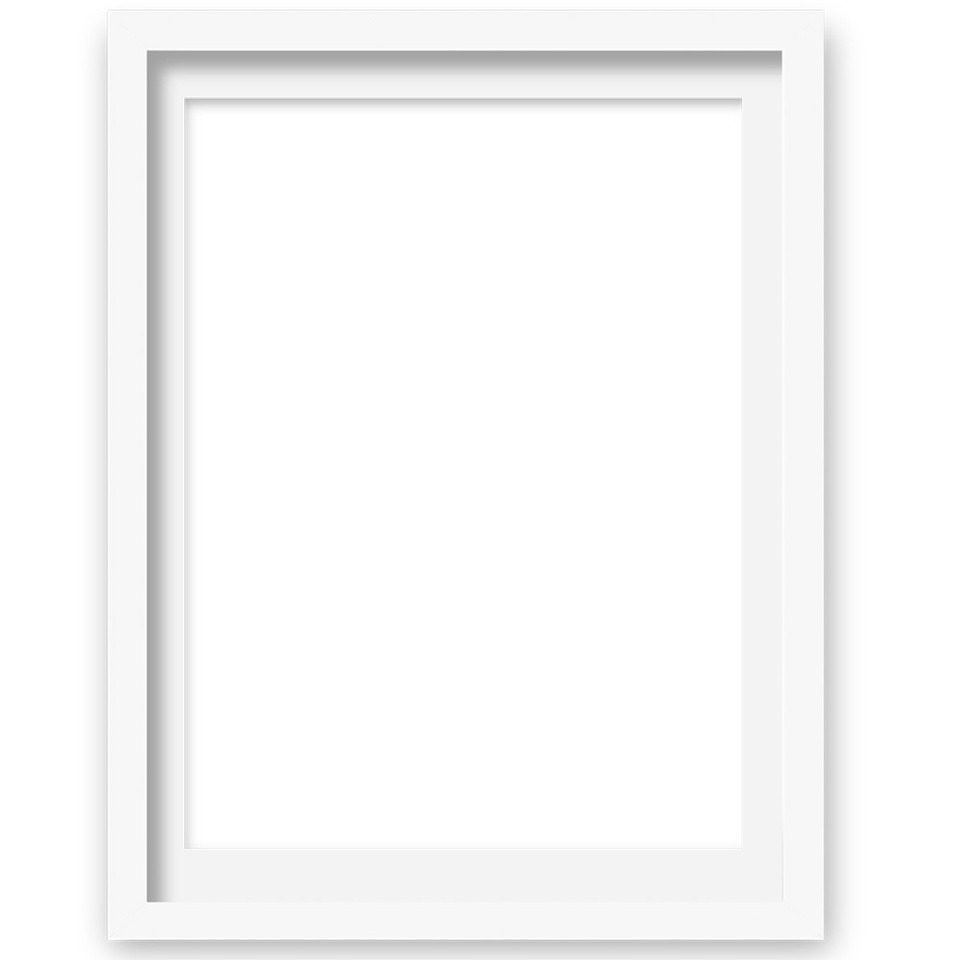 White timber frame option - Willa Black Prints