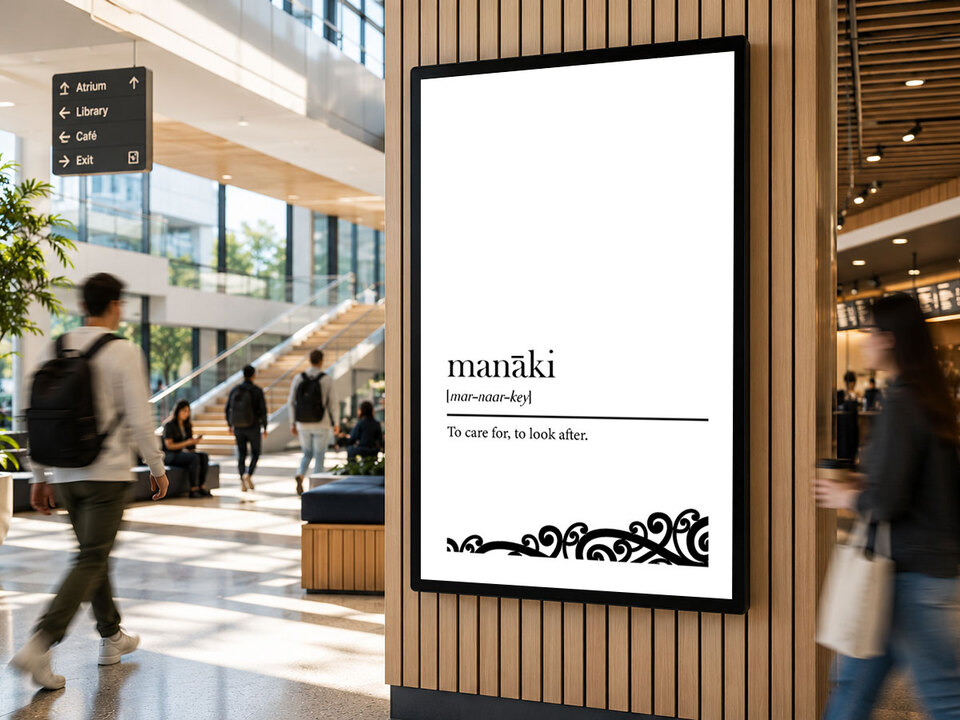 Commercial art mockup - digital display screen artwork by Willa Black Prints