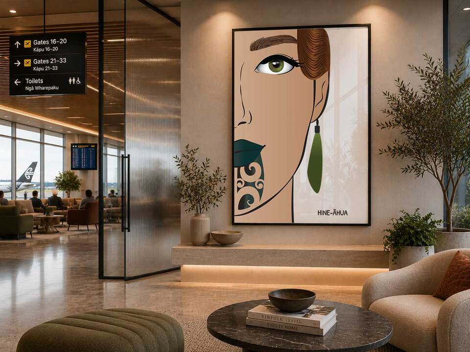 Commercial art mockup - airport transport hub by Willa Black Prints