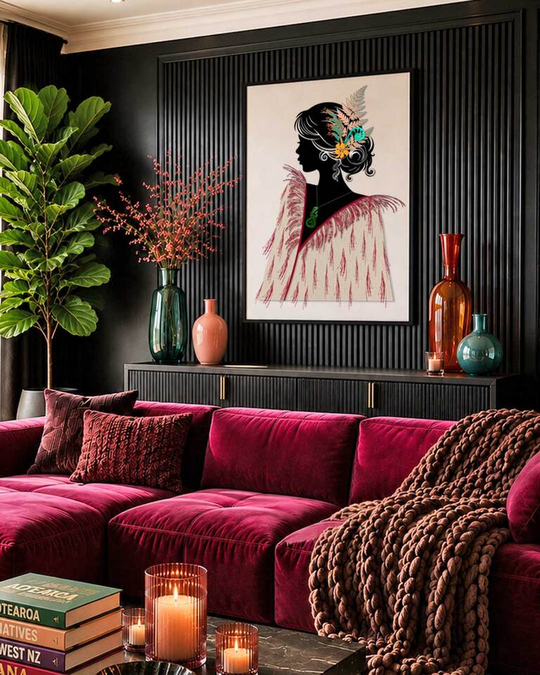 Art for Causes — Awhi Mai limited edition Māori art print supporting Women's Refuge NZ — Willa Black Prints
