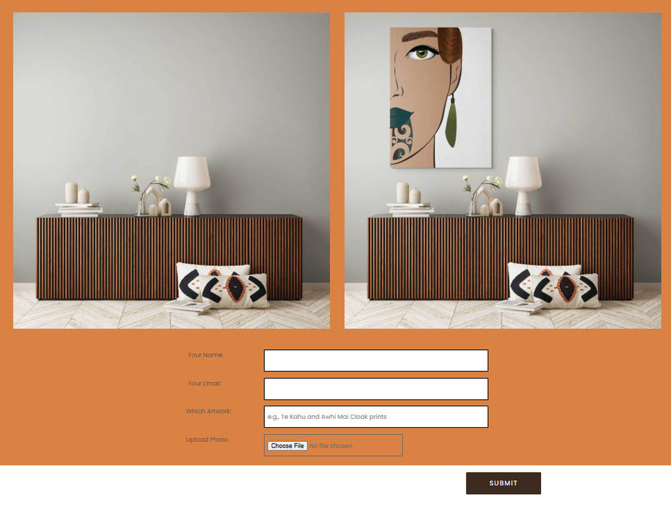 Link to upload a photo of your wall for digital art placement by willa black art prints