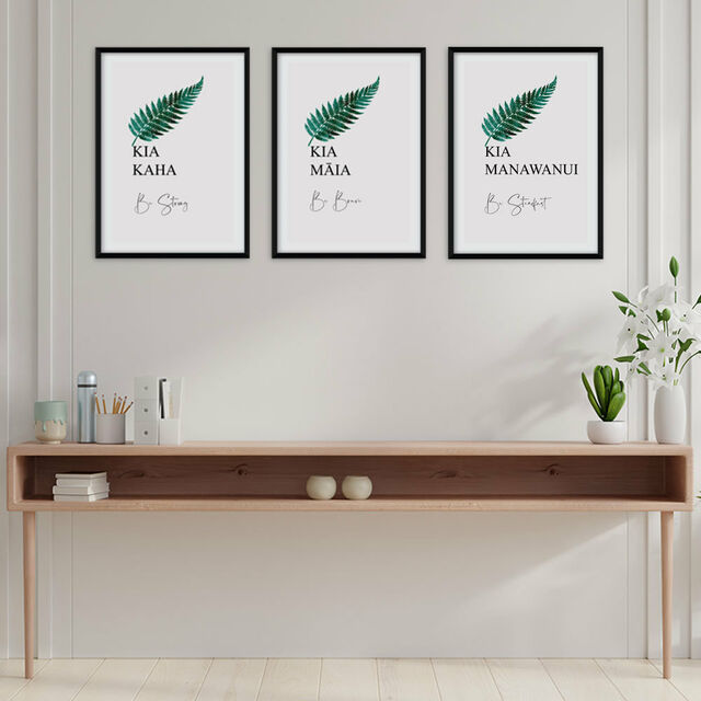 New Zealand Maori Print Bundle - Inspirational - Kia Kaha - Kia Maia - Kia Manawanui