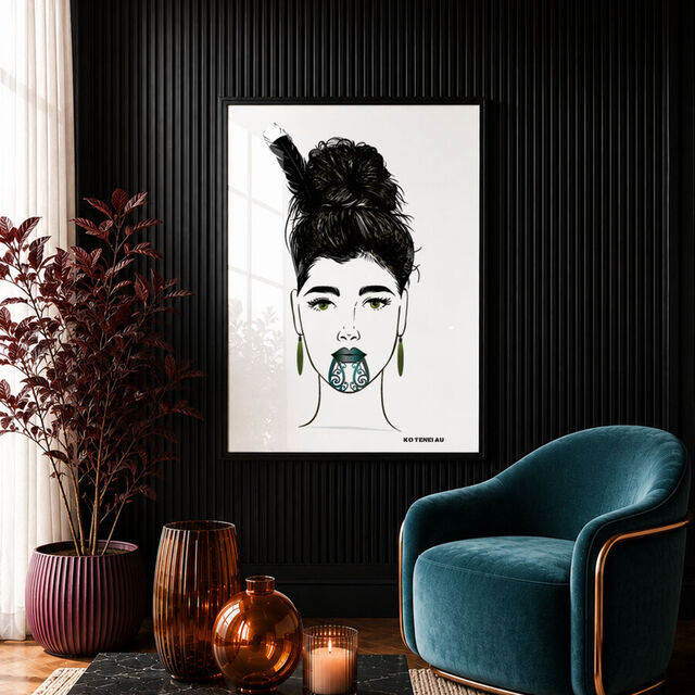 Ko Tēnei Au – Contemporary Māori Art Print NZ