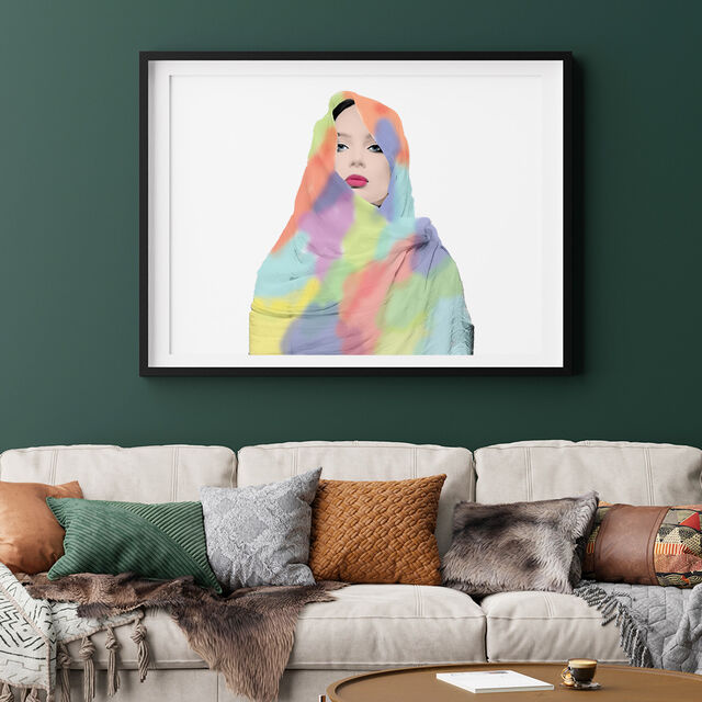 Pop Art - Woman in Tie Dye Wrap