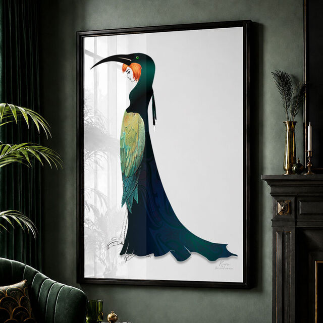 Maori Art Print - Kuru - The Bird Woman - A Maori Legend