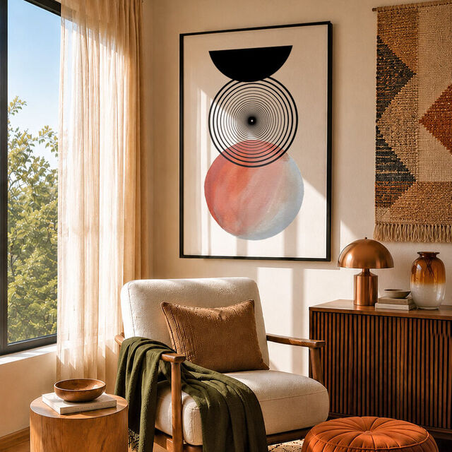 Abstract Māori Art Print - Te Hurihanga | Continuous Cycle