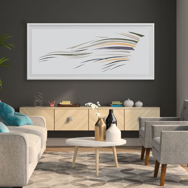 Abstract New Zealand Art - Swarming Fish in the Pacific