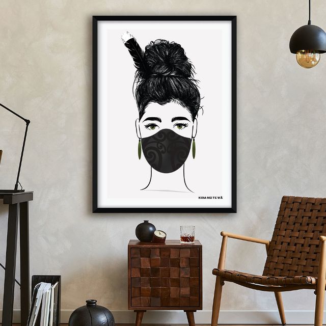 Contemporary Maori Art Print - Koia nei te wa