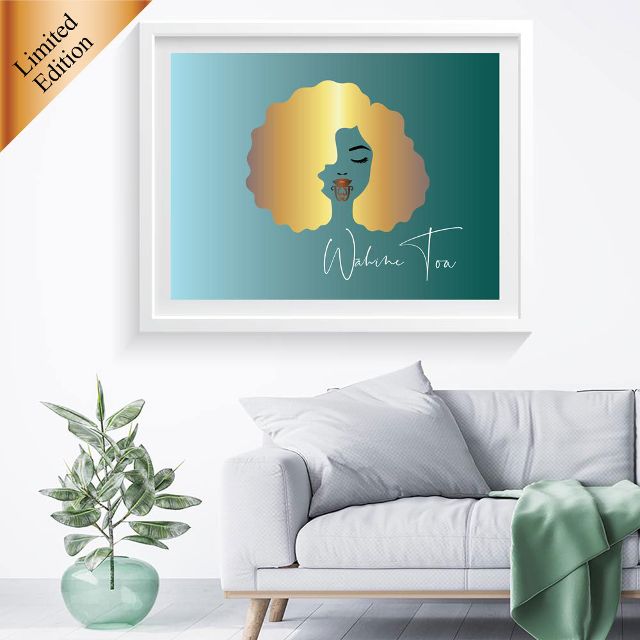 Kiwiana Art Print - Wahine Toa - Limited Edition
