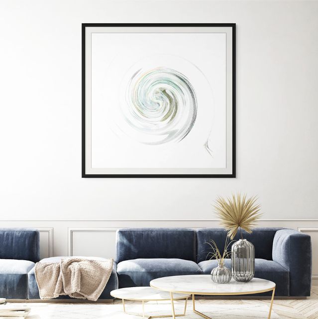 Contemporary Abstract Art Print - The Curve