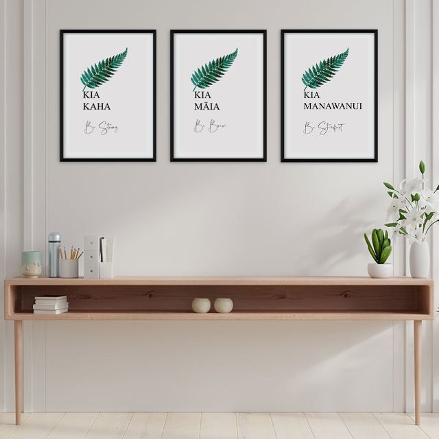 New Zealand Maori Print Bundle - Inspirational - Kia Kaha - Kia Maia - Kia Manawanui