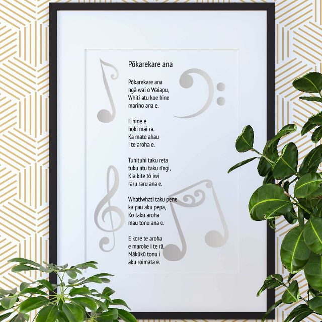 Maori Waiata Art Print - Pokarekare ana