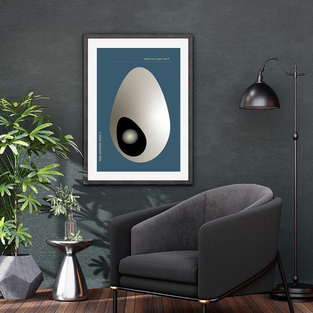 Hidden Balance – Modern Abstract Art Print (What Can You See? Series 2023/3)