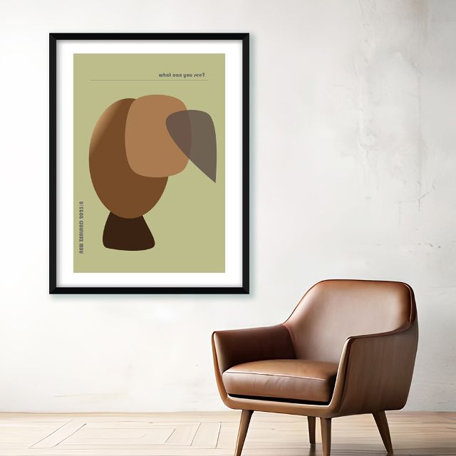 New Zealand Abstract Art Print - What can you see? 2023/8
