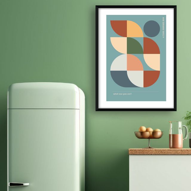 New Zealand Abstract Art Print - What can you see? 2023/9