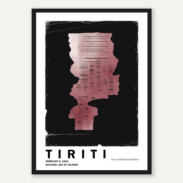 New Zealand History Abstract Art Print - Te Tiriti - Treaty of Waitangi